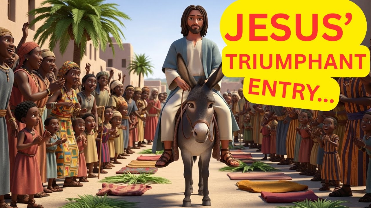 The Triumphant Entry ✨ | Jesus Enters Jerusalem 🕊️ | Mark 11 Animated Story