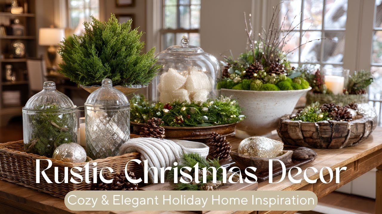 Rustic Christmas Elegance | Cozy Holiday Home Decorating Ideas & Timeless Traditions