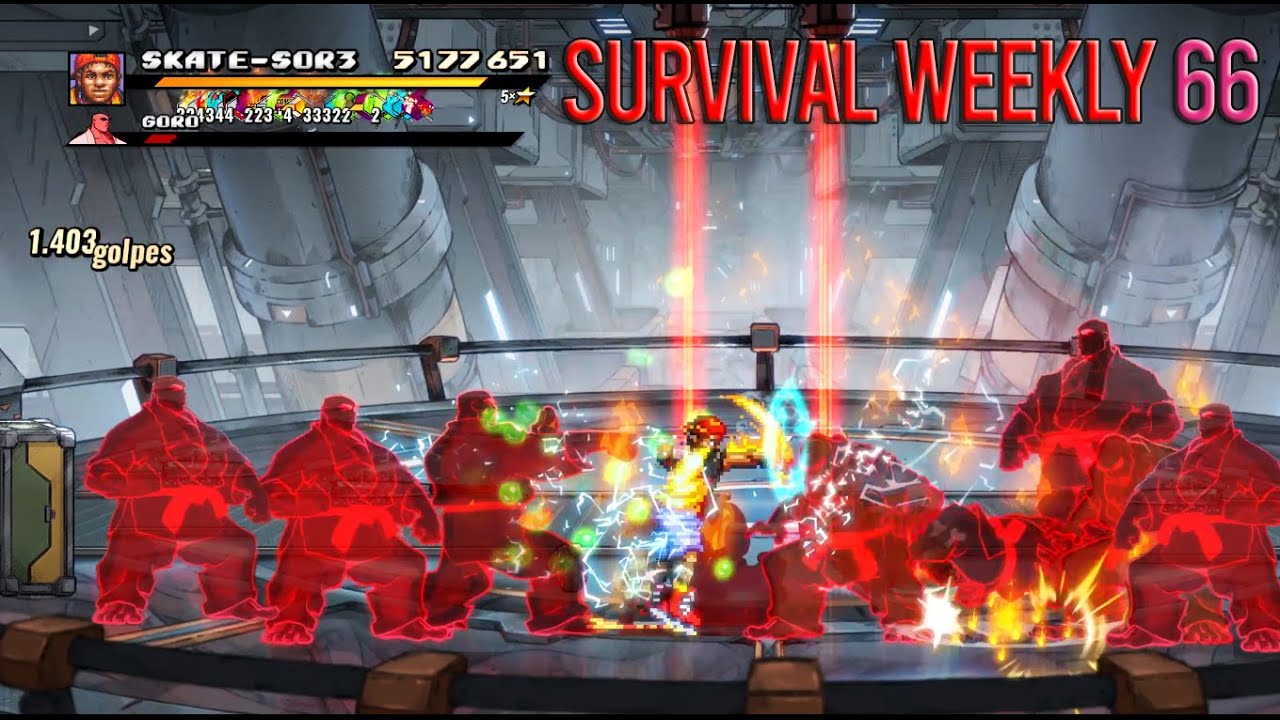 Streets Of Rage 4 - Skate SOR3 Survival Weekly 66 (Level 64)