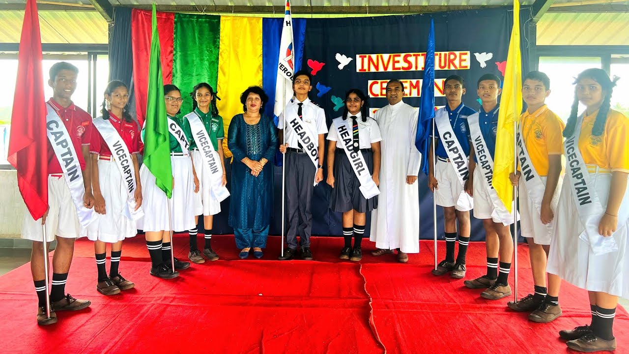 ST ANTHONY'S HIGH SCHOOL, VERODA - INVESTITURE CEREMONY - SCHOOL CABINET - 2024-25