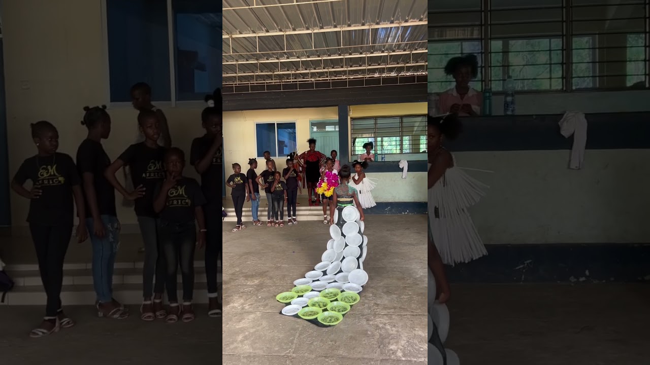 Kids fashion creativity in Kenyan schools #kenya #schools #models #kids #fashion