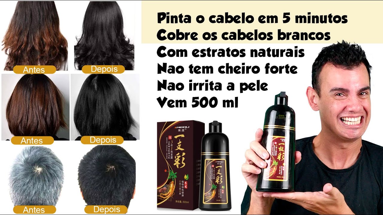 ✅ TINTA DE CABELO DA CHINA QUE COBRE CABELOS BRANCOS EM 5 MINUTOS - Fubá online