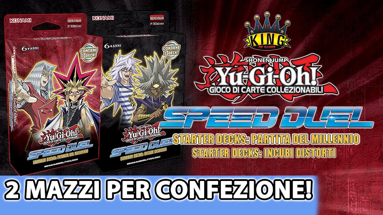 Yu-Gi-Oh! STARTER DECKS PARTITA DEL MILLENNIO & INCUBI DISTORTI: LE NOVITÀ SPEED DUEL DEL 2020!