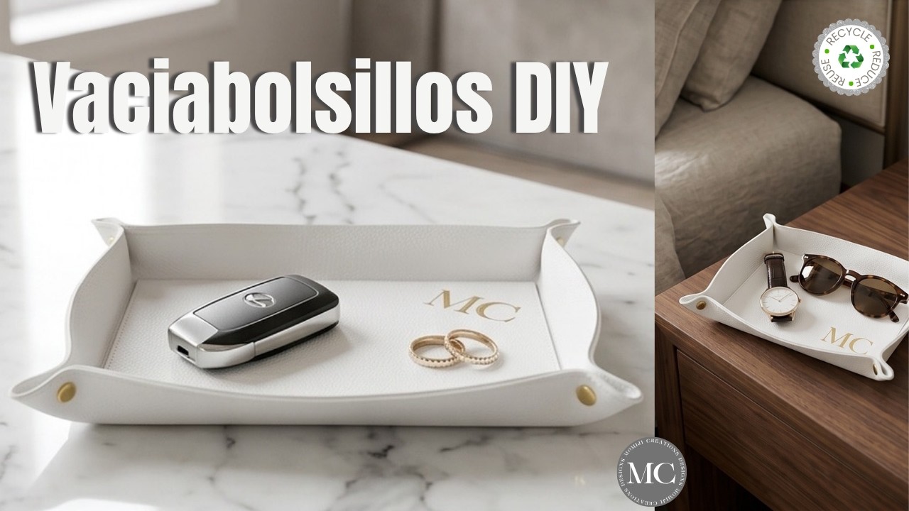 Vaciabolsillos DIY fácil con material reciclado  Proyecto sencillo y económico