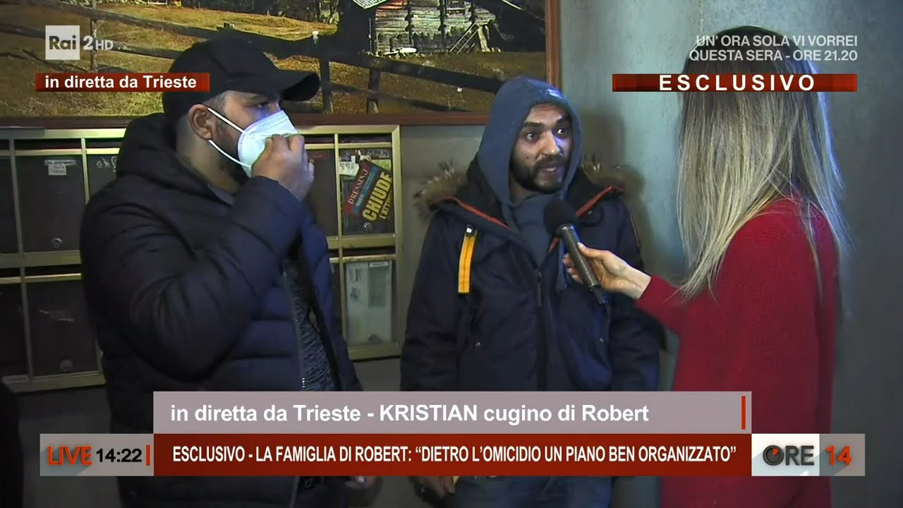 La famiglia di Robert: "Dietro l'omicidio un piano ben organizzato" - Ore 14 del 11/01/2022
