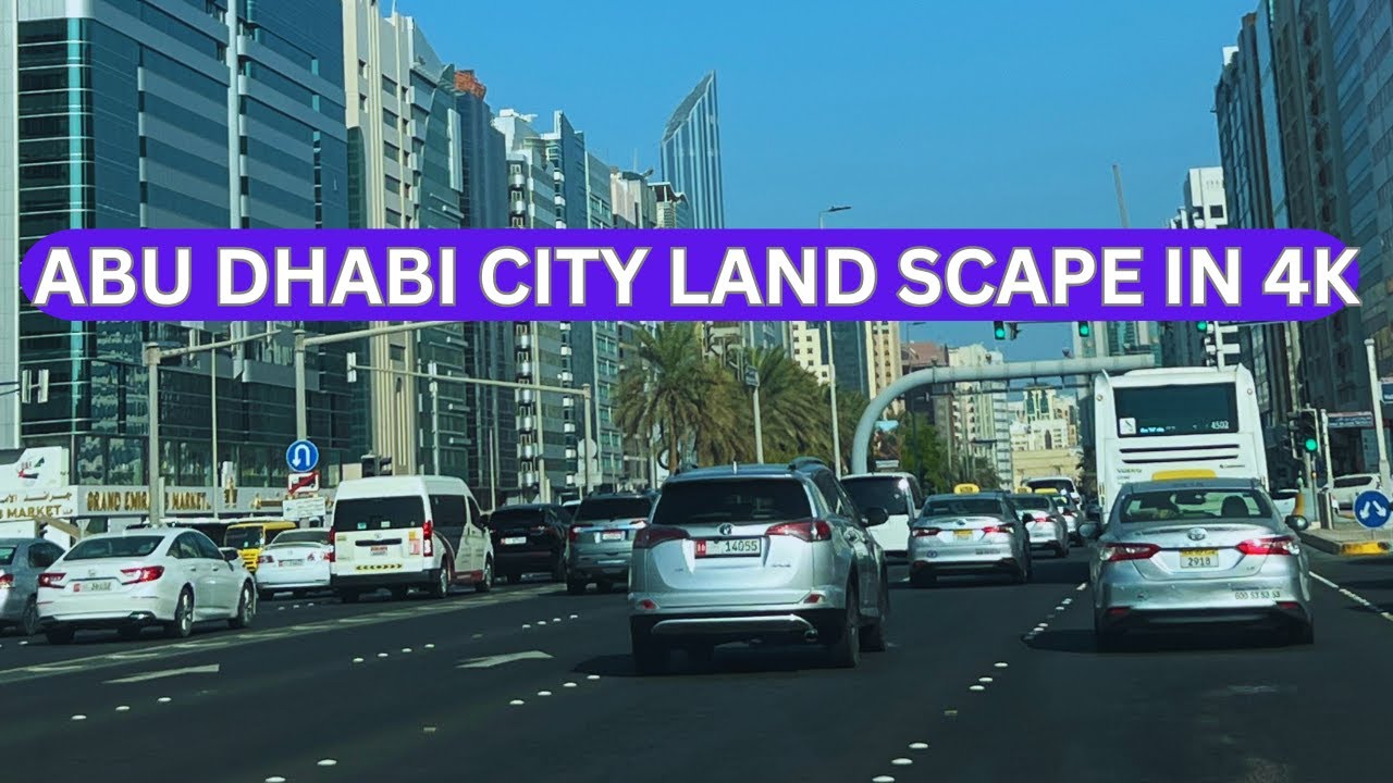 ABU DHABI CITY  AND YAS ISLAND IN 4K LAND SCAPE (UAE DRIVING TOUR 2023)
