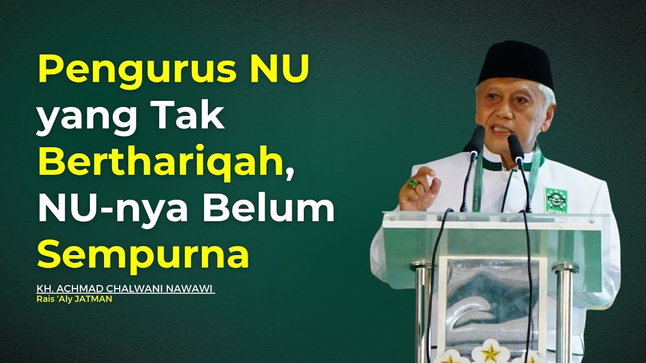 Rais 'Aly JATMAN Ajak Nahdliyin Berthariqah Ikuti Muassis NU