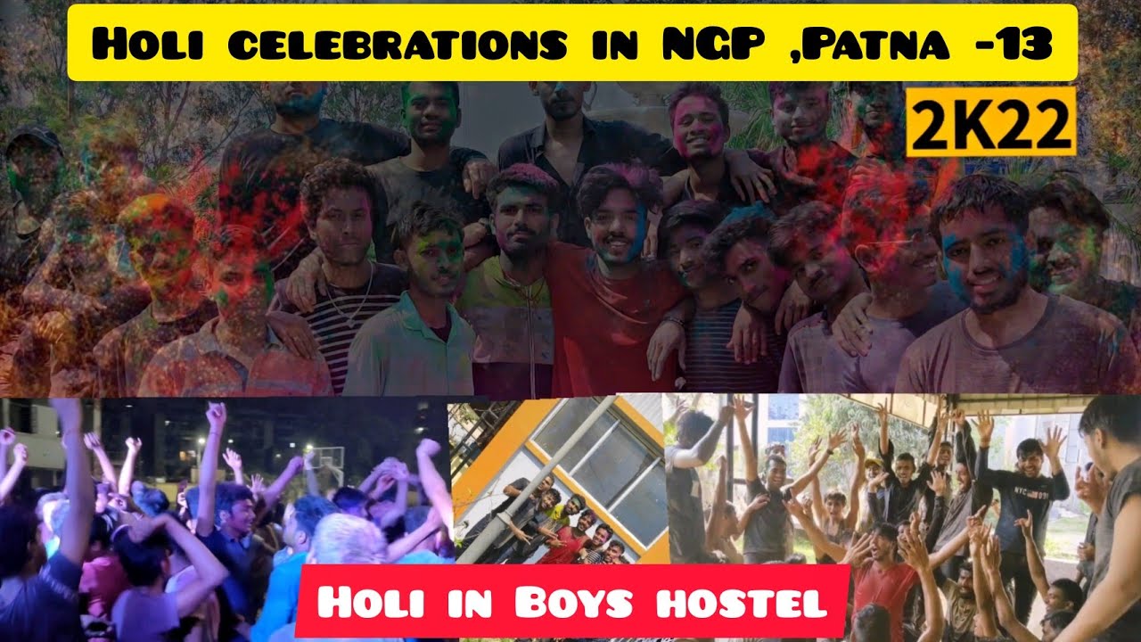 Holi Celebration in NGP , Patna-13 || Holi Celebration in Boys Hostel || College wali Holi ✌️