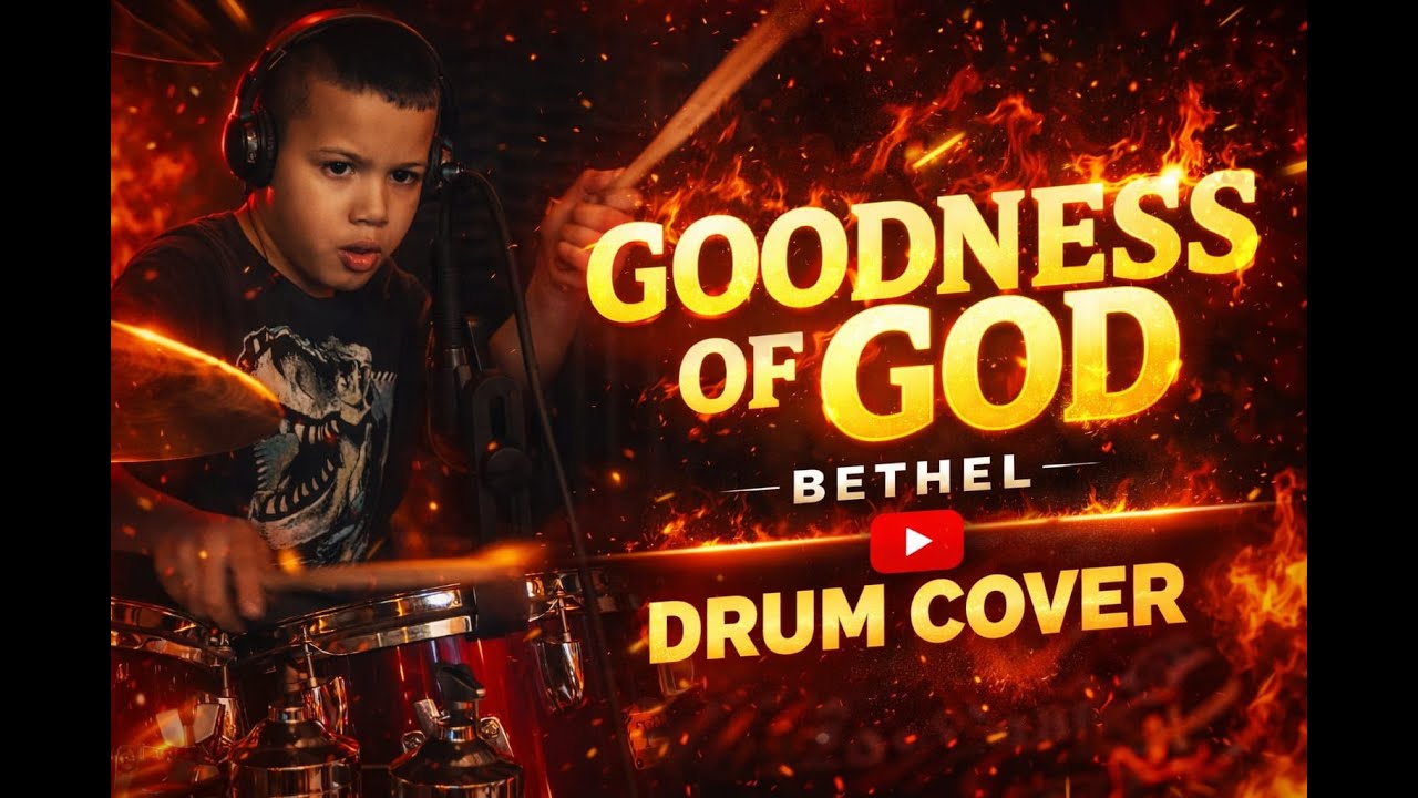 Goodness of God - Bethel Music (Drum Cover) kids Drummer 🥁