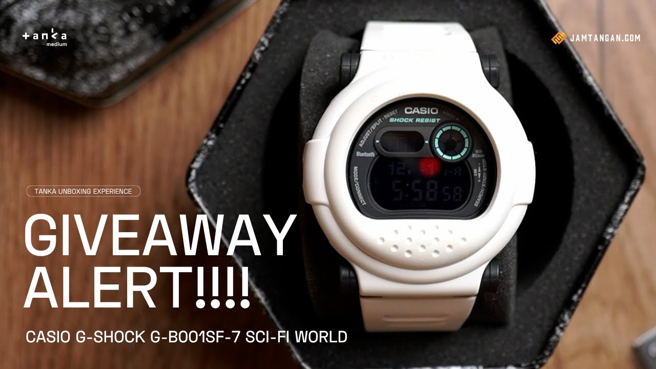 GIVEAWAY ALERT! G-shock G-B001SF-7DR Sci-Fi World Series | Tanka Unboxing Experience