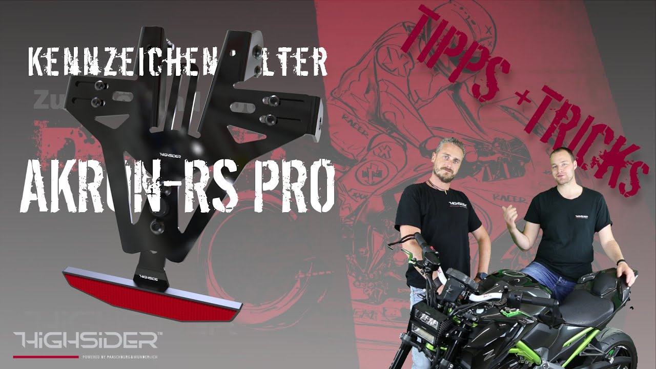 Montage Tutorial HIGHSIDER AKRON-RS PRO Kennzeichenhalter