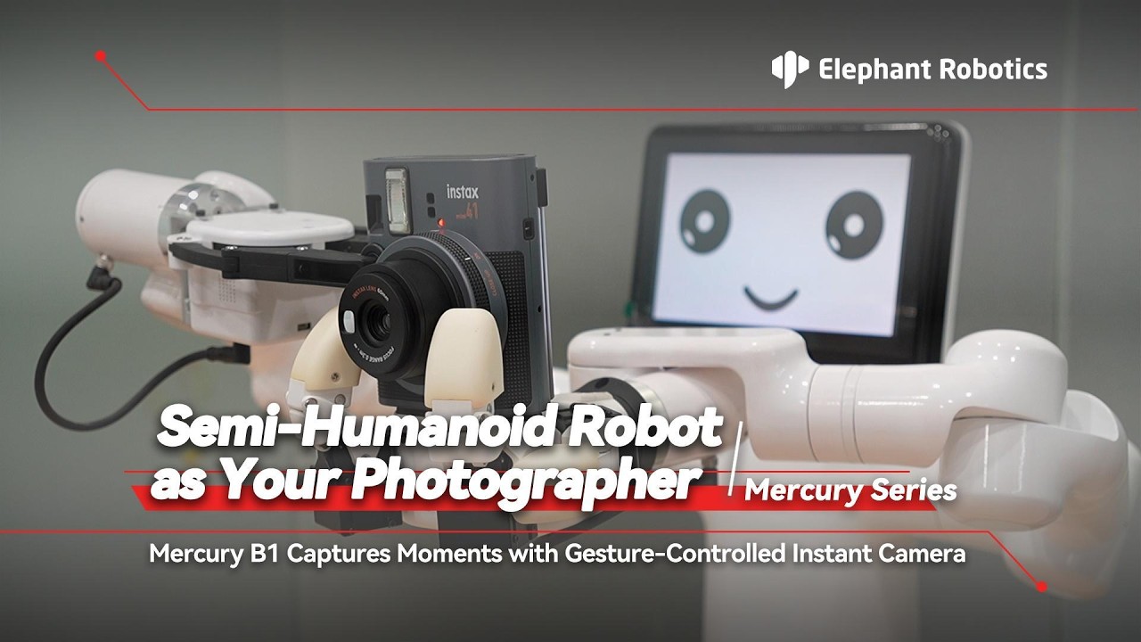 Mercury B1 | Control This 13-DOF Semi-Humanoid Robot Photographer with Just Gestures