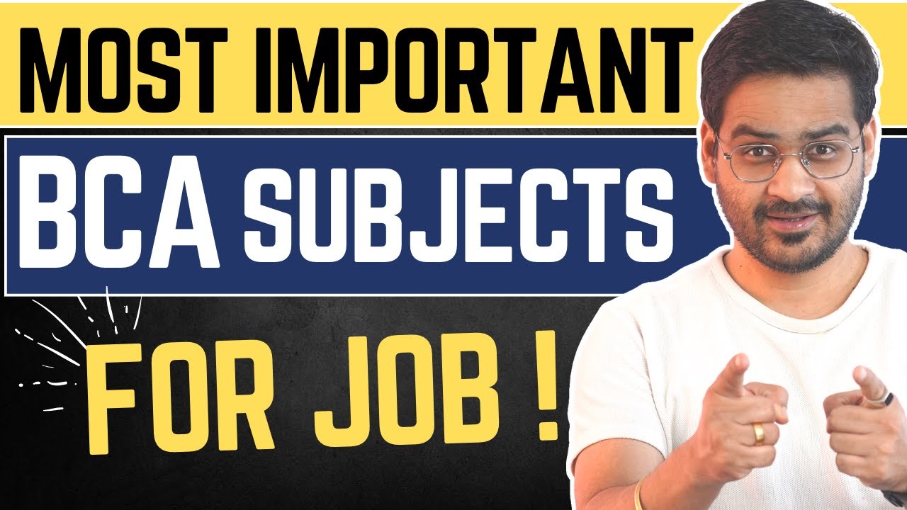 💥After BCA Jobs Most Important Subjects💥 Top High Paying Jobs & Skills!💥#bca #career #viralvideo