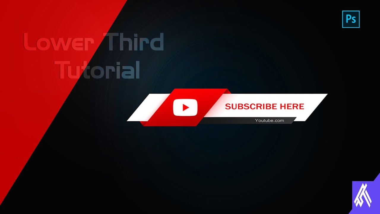 How To Make Lower Thirds ll Photoshop Tutorial