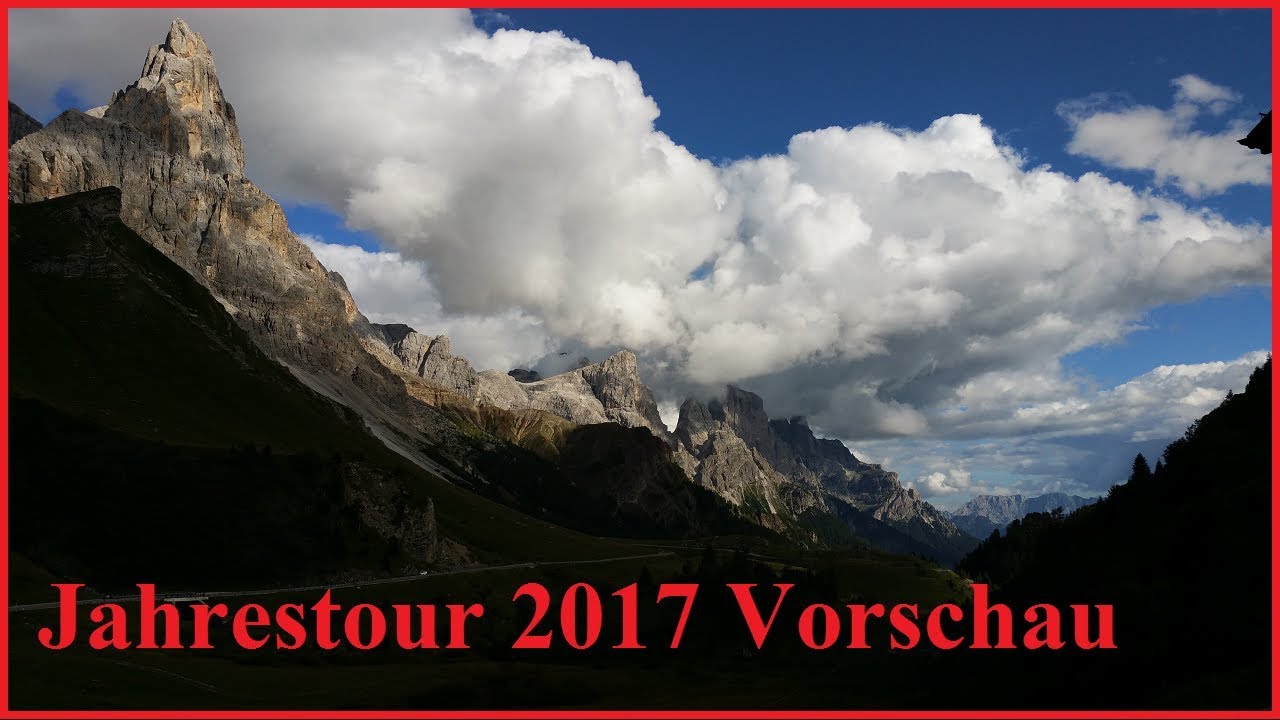Vorschau auf die Jahrestour 2017.