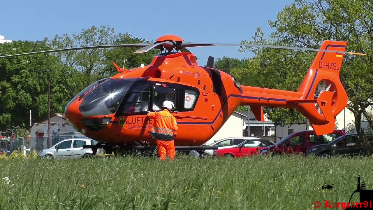 [HD] Christoph 34 landung und start an Einsatzstelle in Baabe