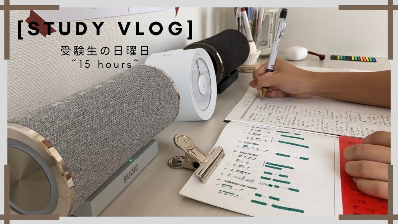 ⧹study vlog⧸ 受験生の日曜日・15 hours