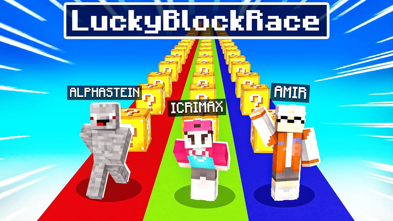 XXL LUCKY BLOCK RACE mit OP Items!