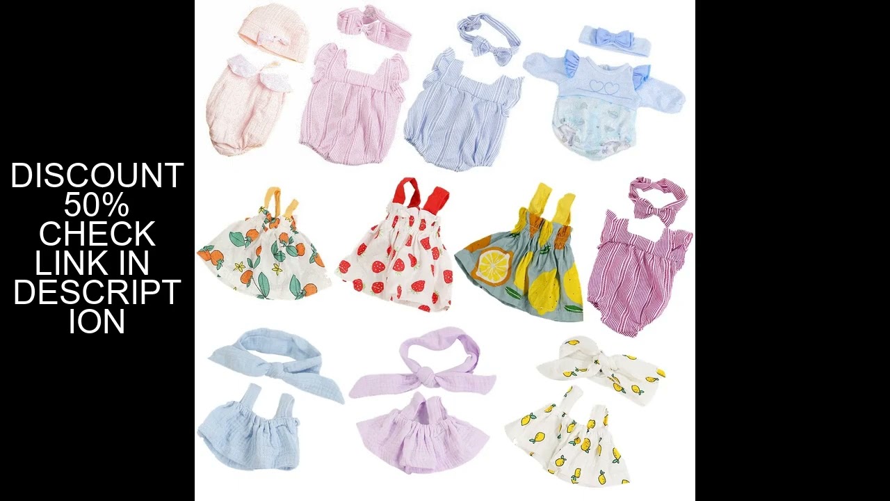 Dress Vest Dolls Outfit Clothes For 16 inch 40cm Baby Doll Cute Jumpers Rompers Doll Clothes Doll Ac
