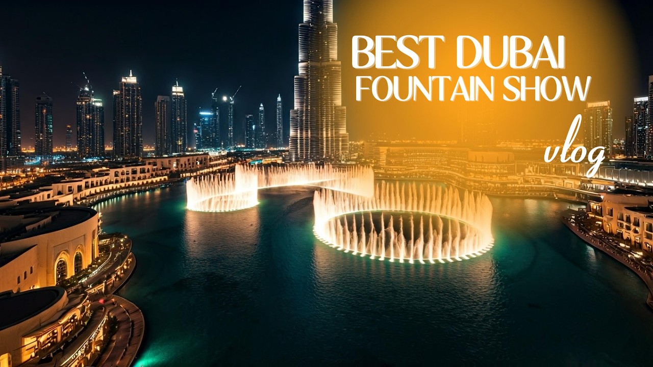 The Ultimate Dubai Fountain Show #dubai #dxb #travelvlog #fountain #dubaifountainshow #dubaimall