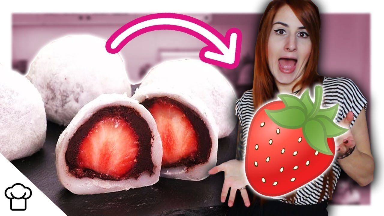 Japanische Mochis mit Erdbeeren | LETS TRY 🍓