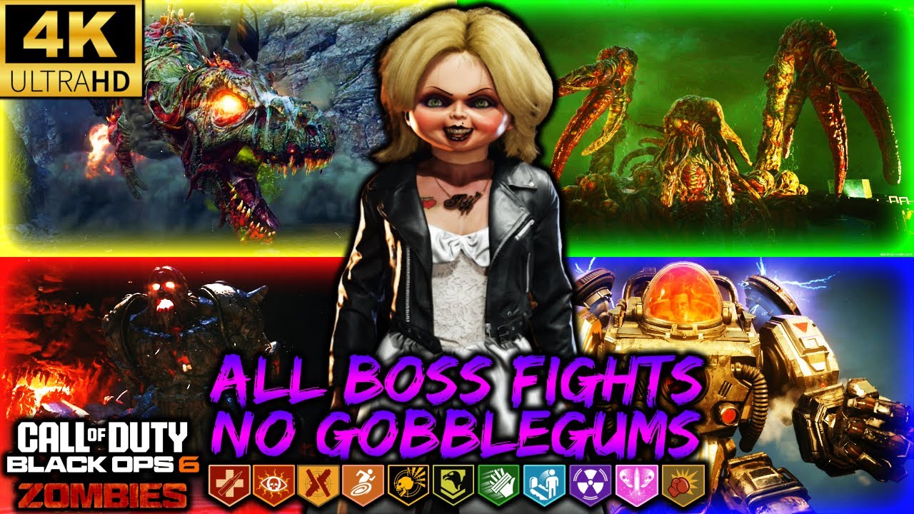 BO6 ZOMBIES *ALL* BOSS FIGHTS COMPLETED WITH TIFFANY!! (SUPER EASTER EGG) 4K 60 FPS (BLACK OPS 6)