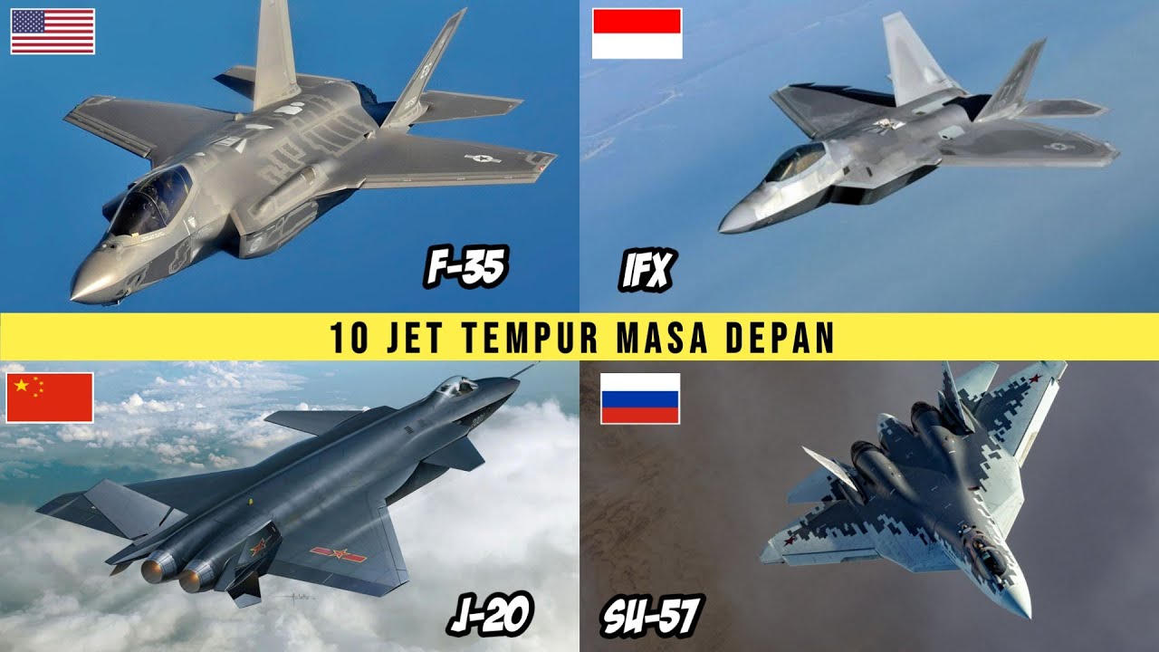 10 Jet Tempur Generasi ke-5, Bangga Indonesia Juga Bikin!