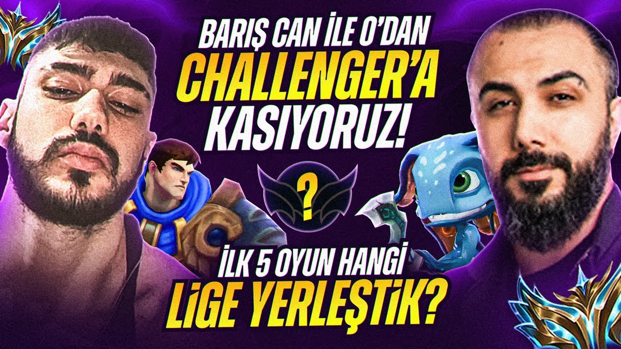 TR SERVERİNDE BARIŞ CANLA 0'DAN CHALLENGERA KASIYORUZ!! İLK 5 MAÇ TEK VİDEO EFSANE DUO KFCEATBOX!!
