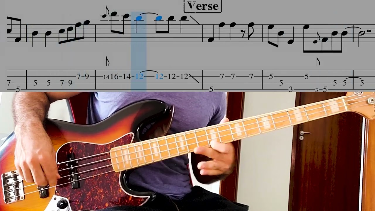 Rod Stewart - Maggie May (Bass Cover with TABS ONLY BASS)