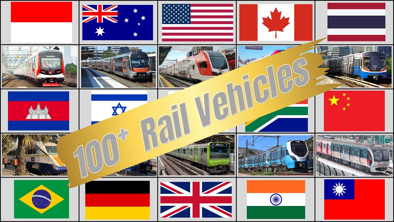 World Rail Vehicle Transport Use By Country and State
