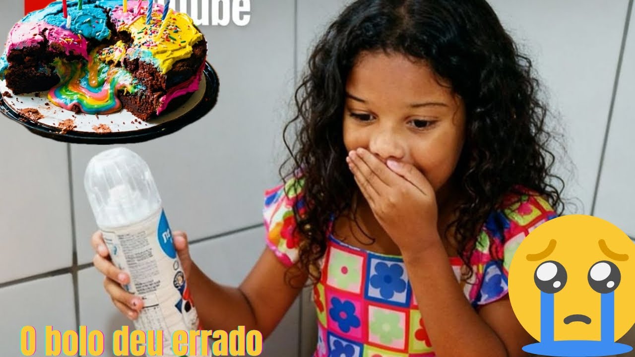 DEU ERRADO!!😱tentei fazer um bolo mas deu tudo errado VEJA!!!! #brincadeira #diversãoemfamília