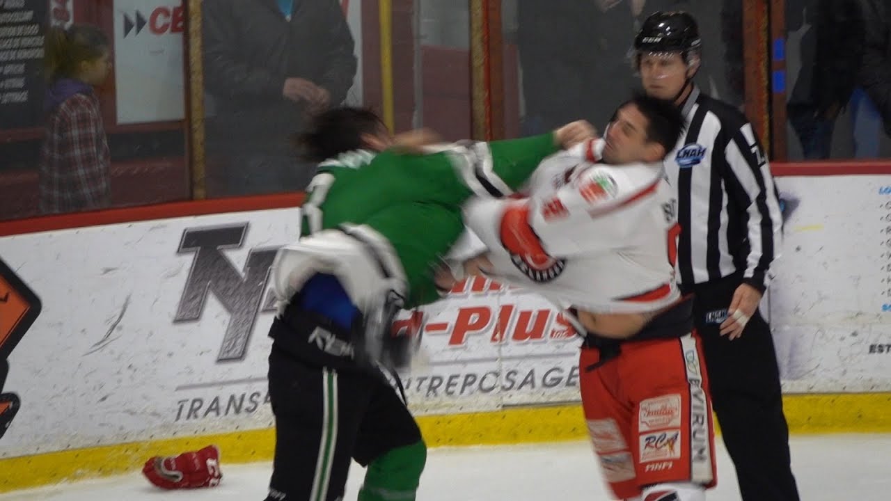 LNAH FIGHT Bordeleau vs Veilleux 27 d&eacute;cembre 2019