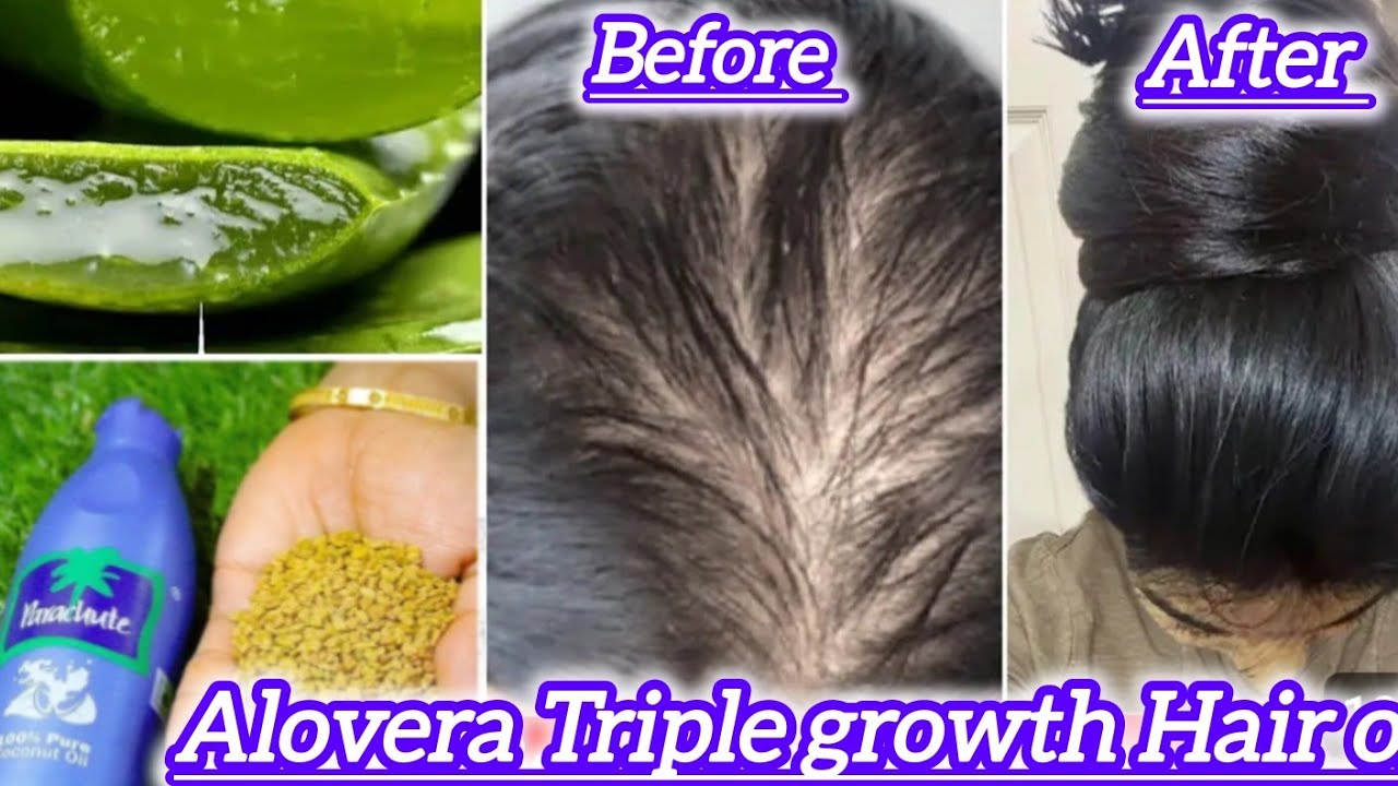 How to make Alovera and Methi seed Hair oil for thick and Healthy Hair | Lashes Beauty parlour 😍