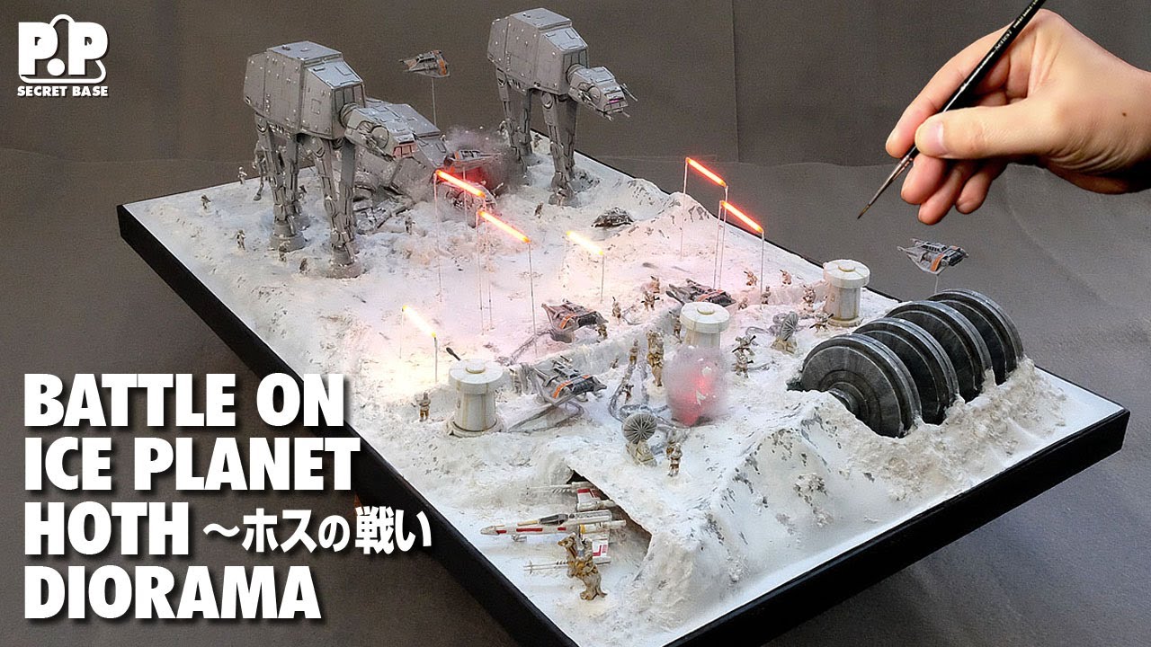 【ジオラマ！帝国の逆襲】『ホスの戦い』BATTLE ON ICE PLANET HOTH mpc (AIRFIX)【スターウォーズ プラモデル 】