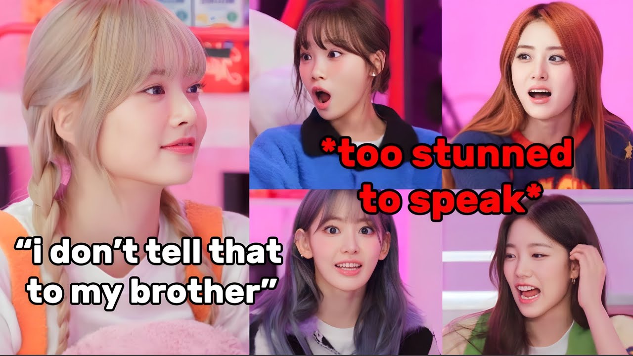 LE SSERAFIM unnies can&rsquo;t believe EUNCHAE is treating her brother like this