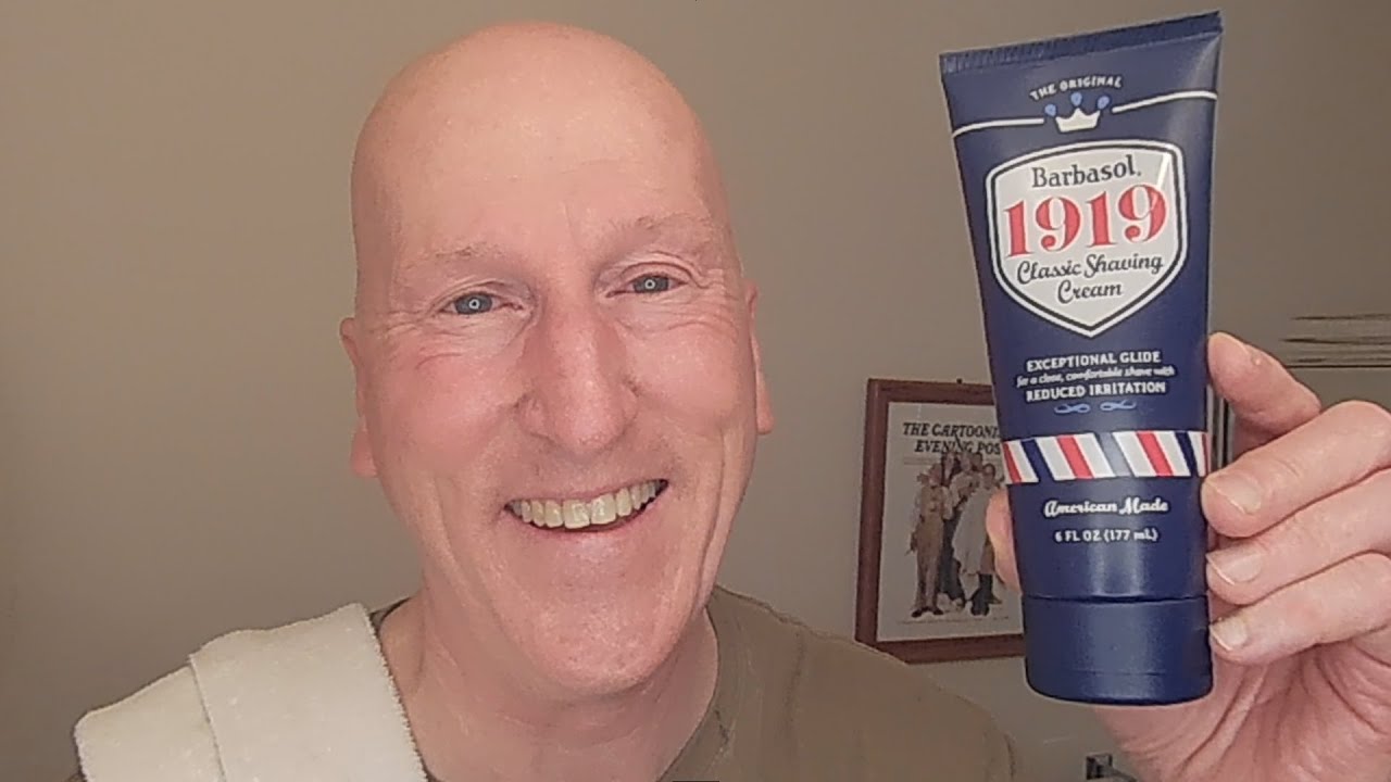Barbasol 1919 Brushless Shave Cream and Gillette 1940s Super Speed Razor.