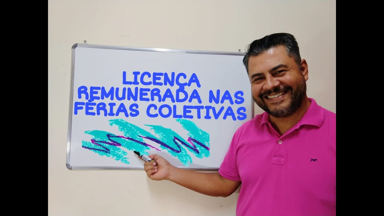 Licença REMUNERADA nas ferias coletivas.
