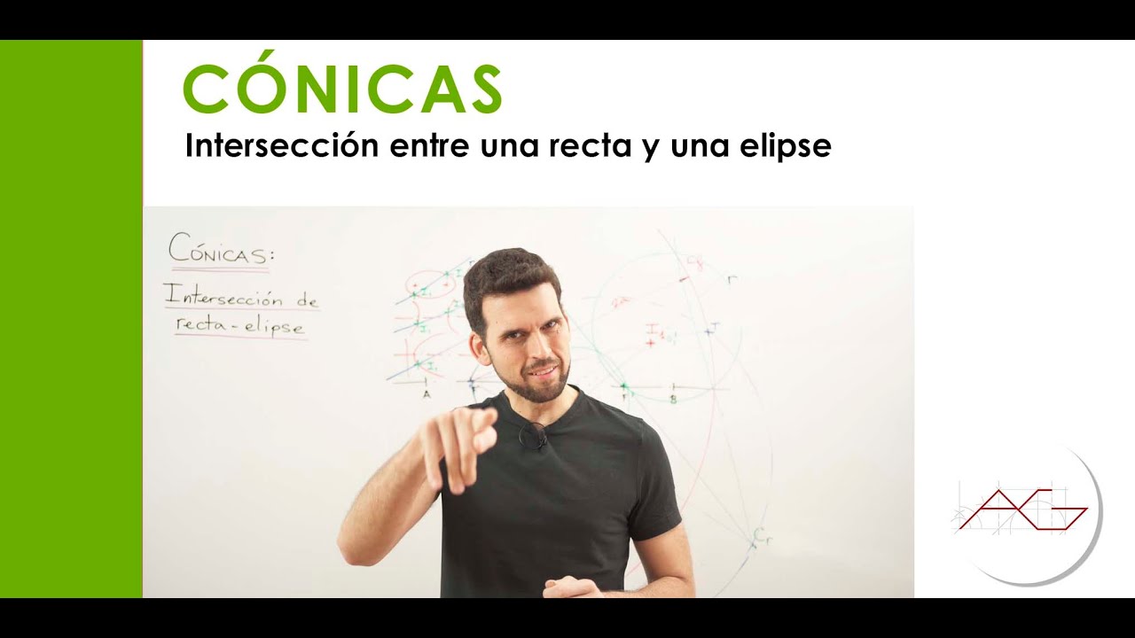 Cónicas: Intersección entre una recta y una elipse