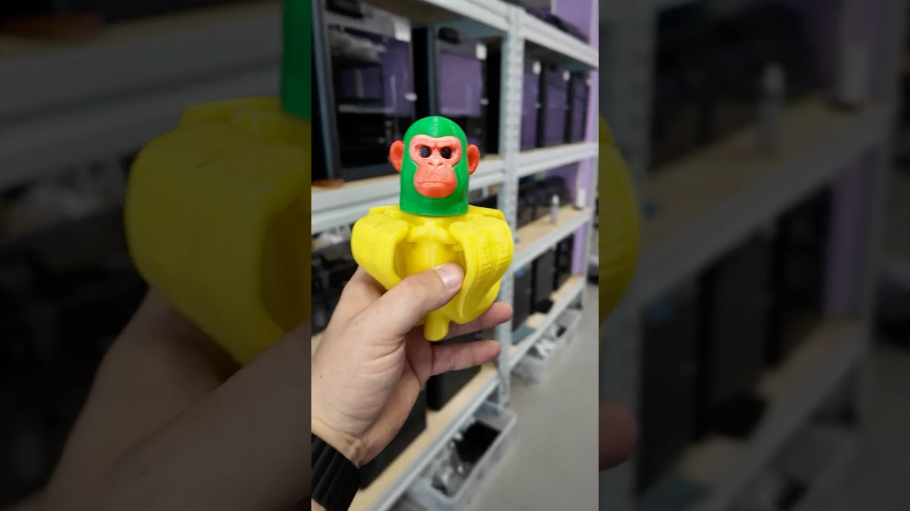 😱 ТАКОГО я еще не ПЕЧАТАЛ!!! Chimpanzini Bananini на 3D принтере | Шимпанзини Бананини #shorts #3d