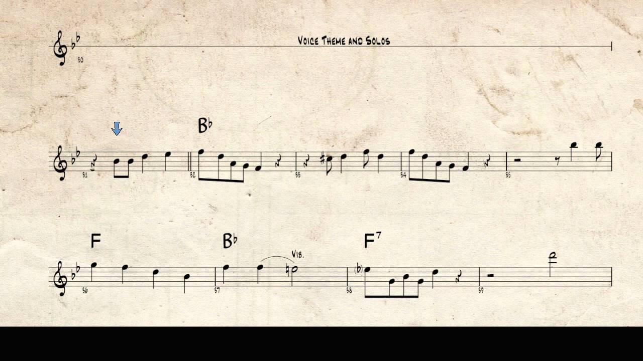 Louis Armstrong jazz trumpet solo - When the Saints go Marching in - Bb transcription