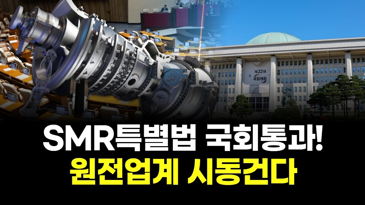 SMR특별법 국회통과! 원전업계 시동건다