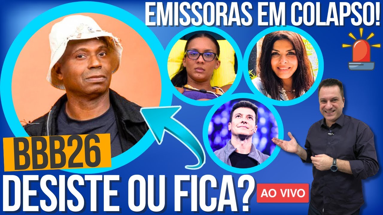 🚨BBB26: URGENTE! EDILSON DESISTE? MAXI VETA MILENA, MARA NA UTI, AUDITORIA, FARO NA GLOBO, ENQUETES!