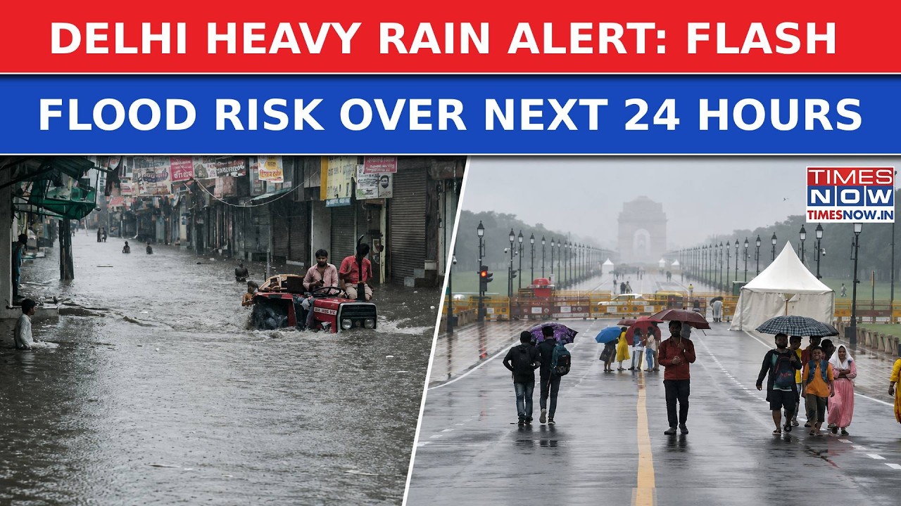 Delhi On High Alert Amid Heavy Rains: Flash Flood Risk Over Next 24 Hours, IGI Airport Flagged