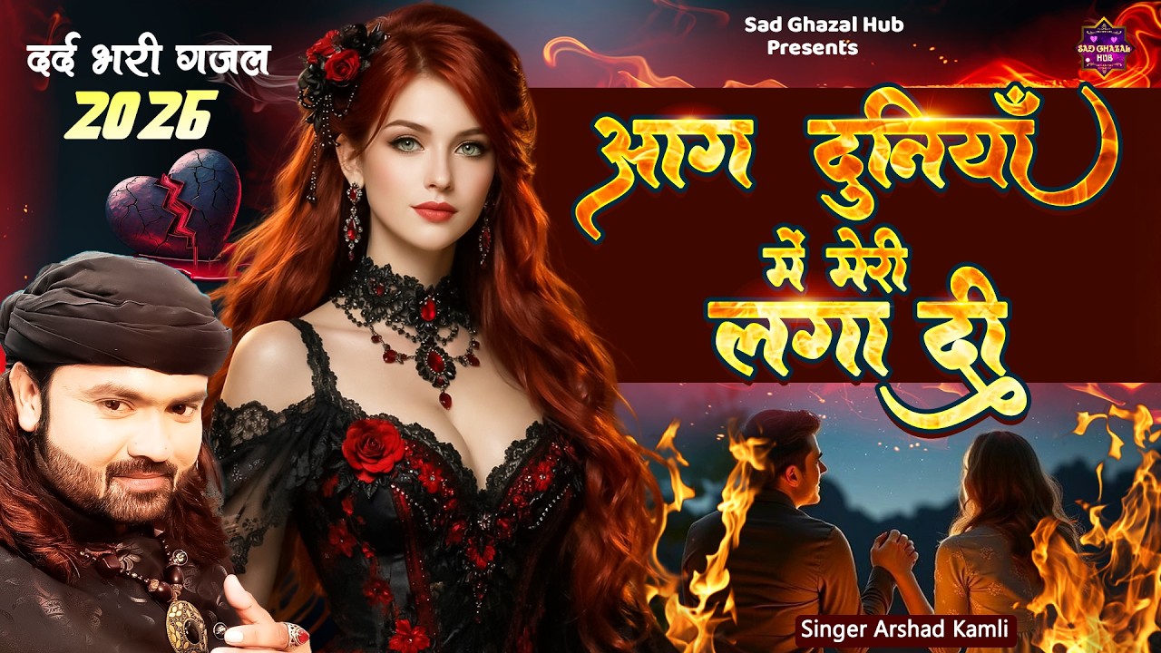 दर्द भरी ग़ज़ल 2026 | आग दुनियाँ में मेरी लगा दी | Aag Duniya Me Meri Laga Di | Arshad Kamli Ki Ghazal