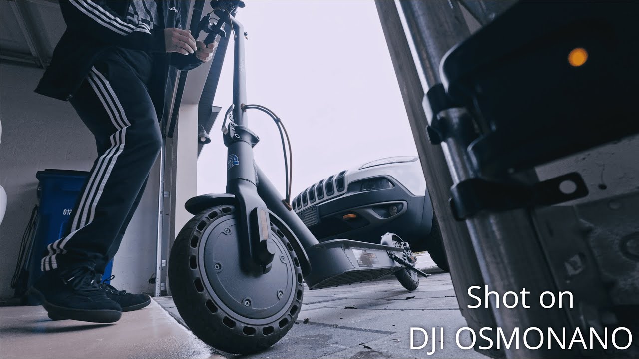 Cloudy Scooter Day DJI Osmo Nano