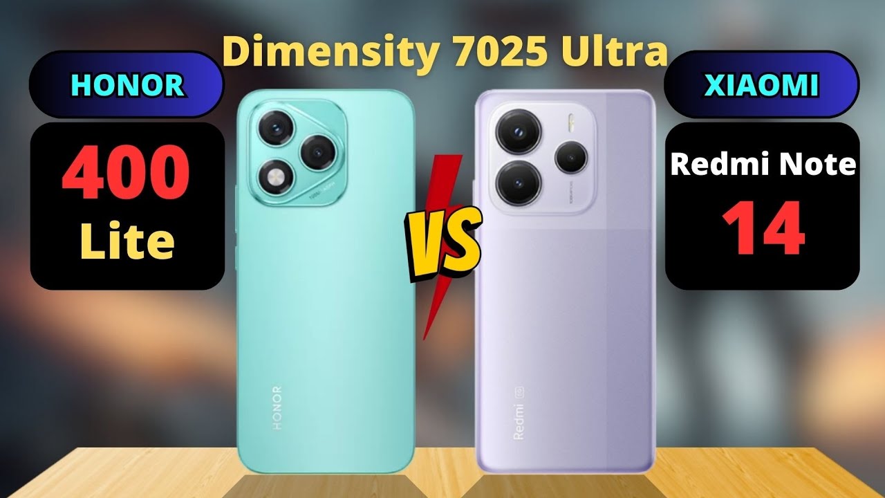 Honor 400 Lite vs Redmi Note 14 Comparison