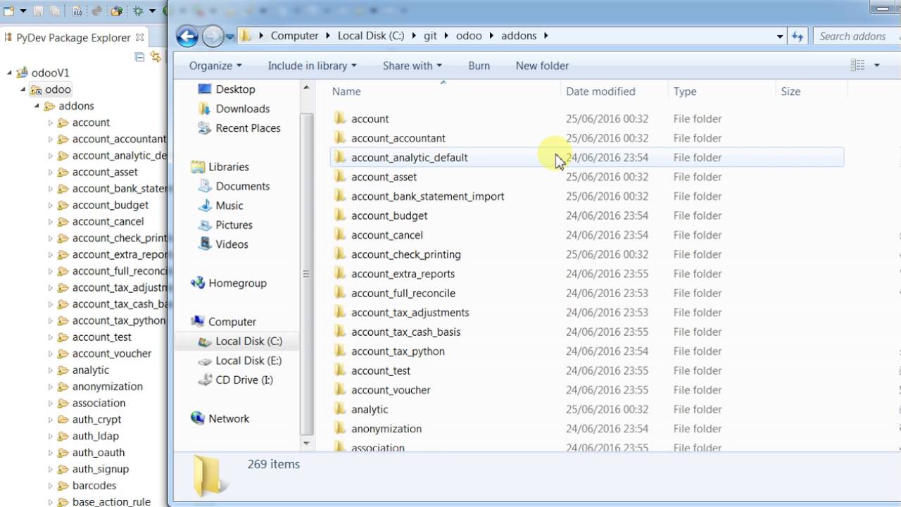 Odoo Scaffold Command in Windows