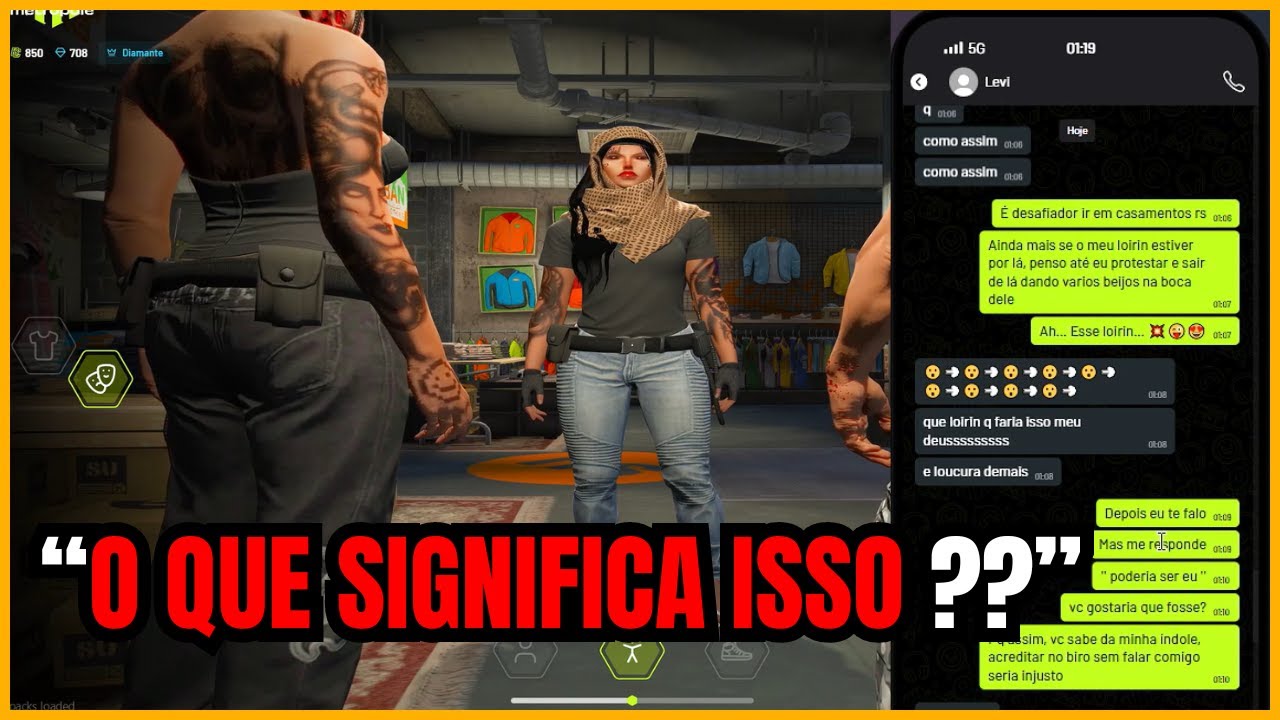 KELLY TENTANDO ENTENDER O QUE LEVI QUIS DIZER NA CONVERSA