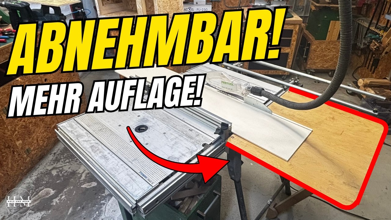 Tischverlängerung für die Tischkreissäge Festo Festool Basis Plus - selber machen