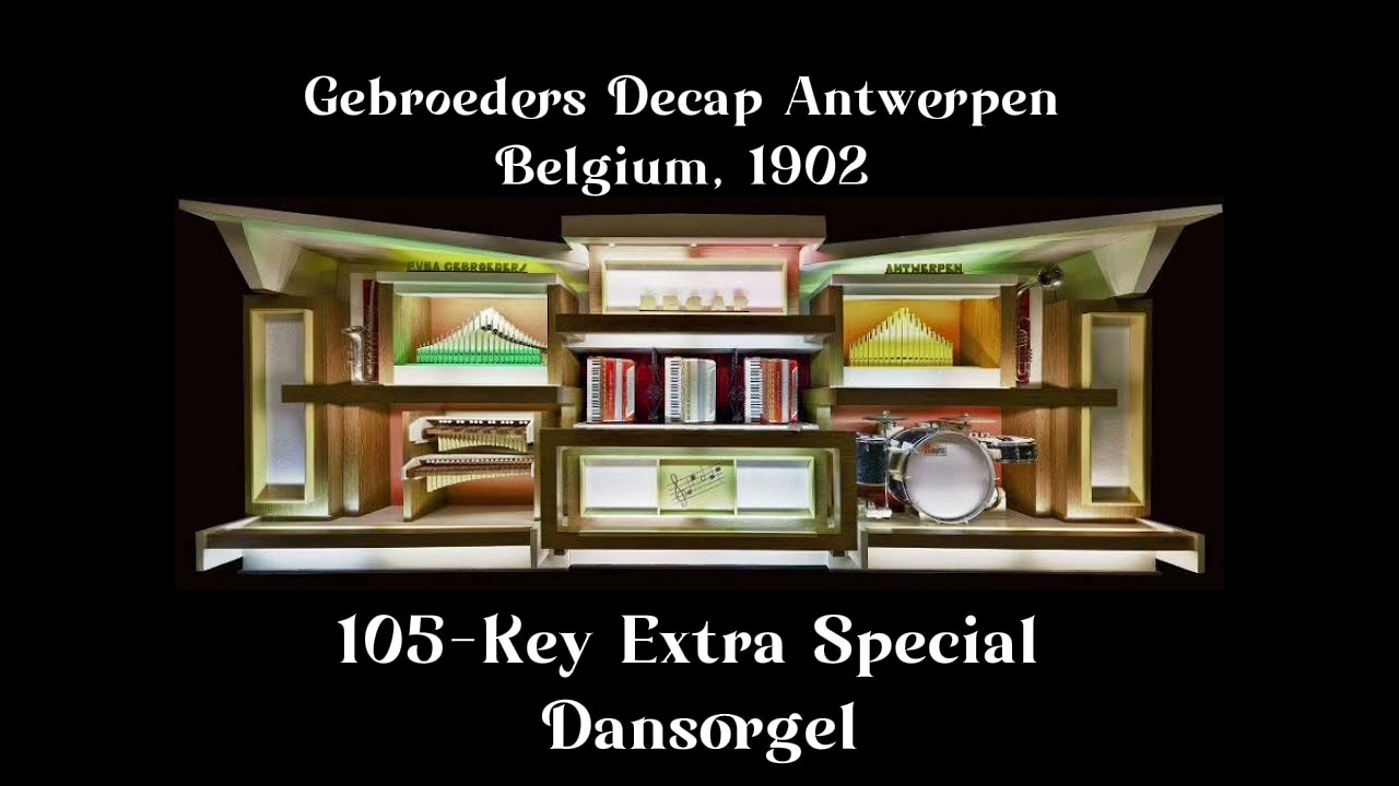 Decap 105-Key Danceorgan - “Hemelsblauw” (Slow Down)